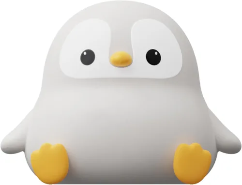 Vista 7 de ATSUI Luz Nocturna de Pingüino, Lámpara Nocturna de Animal Novelosa y Esponjosa LED, Silicona de Grado Alimentario, Atenuable en 2 Niveles, Luz