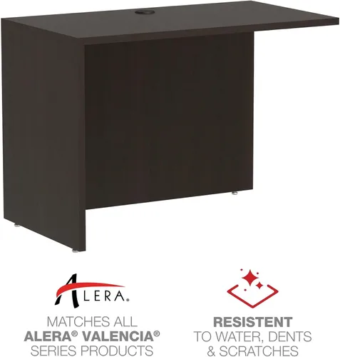 Vista 4 de Alera ALEVA354224ES Valencia Series 42 pulgadas x 23.63 pulgadas x 29.5 pulgadas. Carcasa reversible para retorno/puente - Espresso