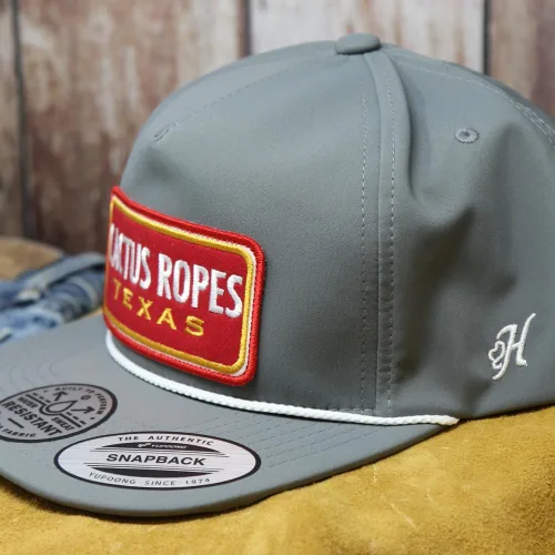 Vista 14 de HOOEY Adjustable Snapback Trucker Hat with Cactus Ropes Logo