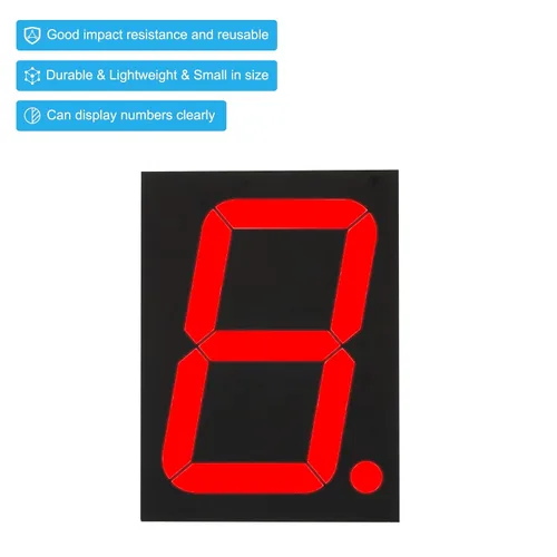 Vista 5 de PATIKIL Tubo digital de pantalla LED, ánodo común de 7 segmentos, 10 pines, 1 broca, 7,2 V, 4 pulgadas, módulo de pantalla LED de altura de dígitos