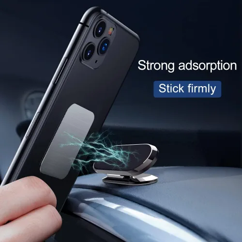 Vista 4 de [Paquete de 3] Soporte magnético para teléfono celular, 8 imanes mejorados, soporte magnético fuerte para teléfono celular, rotación de 360° y vista