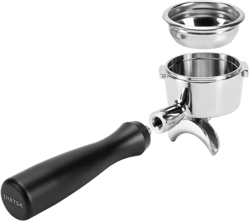 Vista 8 de Portafiltro de 2.283 in compatible con Gaggia, con cesta de filtro de espresso reutilizable de acero inoxidable 304 y pantalla de disco de café