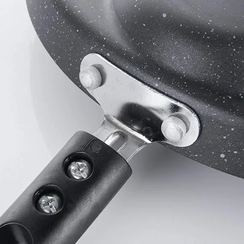 Vista 3 de Sartén antiadherente de aluminio para 4 tazas, color negro, 9.4 in