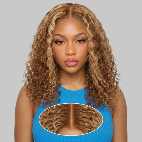Vista 9 de Peluca de cabello humano rizado sin pegamento, 2 x 6 HD, encaje frontal, pelucas de cabello humano prearrancado 3 en 1, para usar y llevar, densidad