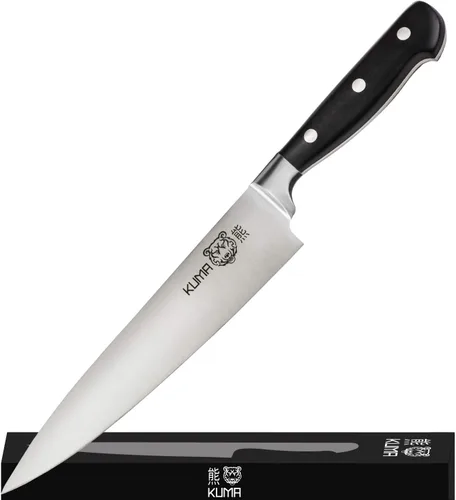 Vista 10 de KUMA Cuchillo de chef multiusos Pro Bolster Edition (juego de 3) – Cuchillo de chef de 8 pulgadas para tallar, cortar y cortar – Gran mango