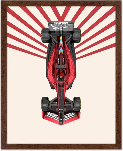 Vista 32 de Poster Master Póster de carreras de autos 2023, impresión de autos de carreras, arte de carreras de autos deportivos, regalo para hombres, mujeres