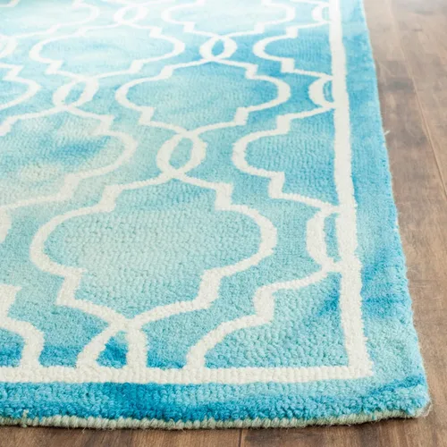 Vista 49 de SAFAVIEH Dip Dye Collection DDY539G - Alfombra decorativa de lana prémium hecha a mano con acuarela marroquí de 2 x 3 pies, color beige/marfil