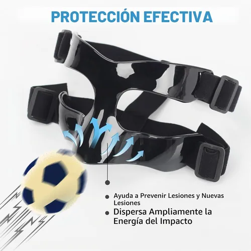 Vista 6 de BK01B Protector de nariz para nariz rota, máscaras de protección facial deportivas con acolchado, ajustables, transpirables y transparentes