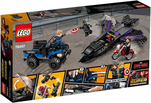 Vista 7 de Persecución de la pantera negra, colección superheroes de Marvel, Lego modelo 76047