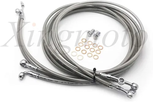 Vista 5 de NBX- Kit completo de cables para manillar de acero inoxidable de 35,5 a 16.0 in para Harley 14-17 Touring