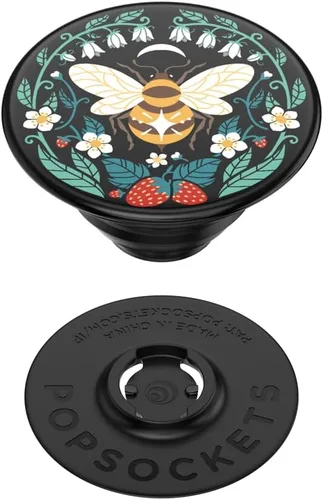 Vista 4 de PopSockets - Agarre para teléfono con soporte expandible, agarre adhesivo, lindo PopSockets - Bee Boho