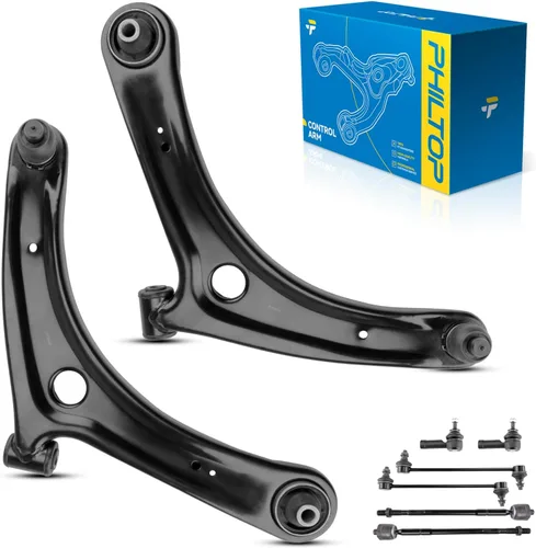 Vista 209 de PHILTOP 6 piezas de brazo de control delantero inferior con barra estabilizadora de rótula para Nissan Rogue 2014-2020 Rogue Sport 2017-2022 Qashqai