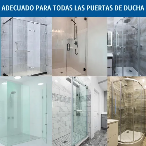 Vista 6 de KC Hardware - Tira de sellado lateral para puerta de ducha sin marco de 95 pulgadas, jamba H para puerta con inserto de vinilo (180 grados)
