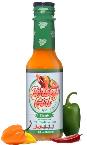Vista 6 de Jersey Girl Hot Sauce Co Scorchin' Hot Sauce - Salsa picante hecha con pimientos Carolina Reaper y Dragon's Breath / 2 de los pimientos más picantes