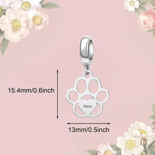 Vista 2 de LovelyJewelry - Collar con dije de letra A-Z, color rosa