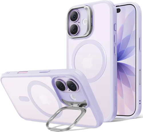 Vista 39 de ESR Funda para iPhone Air con soporte de almacenamiento, compatible con MagSafe, protección contra caídas de grado militar, funda magnética
