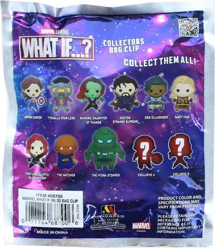 Vista 2 de Marvel ¿Qué pasaría si...? Serie 1 Clip de bolsa de espuma 3D