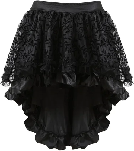 Vista 3 de Kranchungel Vestido con corsé estilo renacentistasteampunkgóticoburlesque para mujer