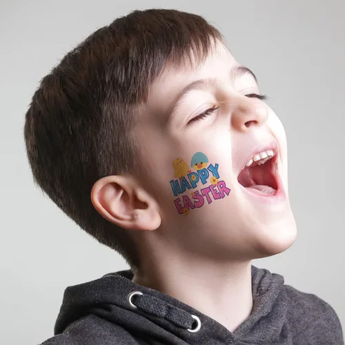 Vista 7 de ArtCreativity Rellenos clásicos de cesta de Pascua para niños, calcomanías temporales de tatuajes, rellenos de huevos, golosinas, juguetes
