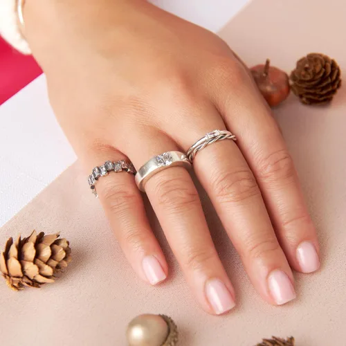 Vista 5 de Silpada Anillo de circonita cúbica 'Baguette Touch' en plata de ley