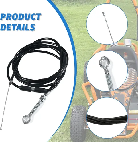 Vista 6 de 75 '' VM22 VM24 PZ27 Go-Kart Cable del acelerador - Extremo recto