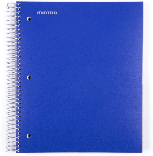 Vista 6 de Mintra Office Cuadernos de Espiral Duraderos, 5 Materias (Hielo Ártico, Rayado Universitario 1pk)