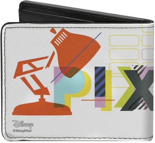Vista 2 de Buckle-Down - Monedero para hombre, diseño de Pixar Luxo, 3.9in x 3.1in