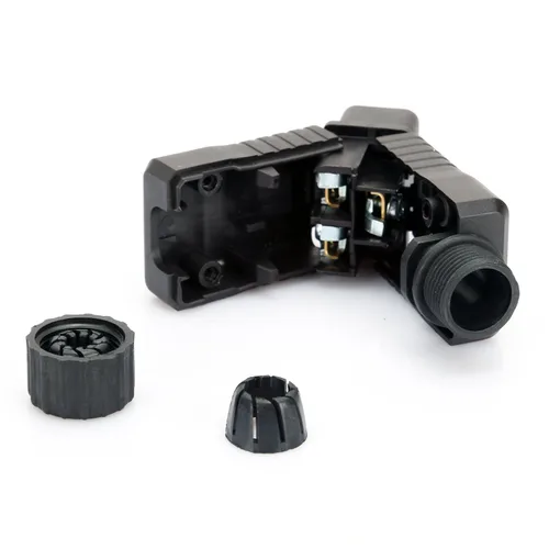 Vista 3 de Paquete de 2 adaptadores eléctricos de enchufe IEC C19, Toptekits IEC 320 C19 extremo hembra DIY convertidor de alimentación de enchufe