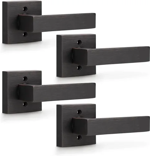 Vista 66 de KNOBWELL - Juego de cerradura con 1 picaporte resistente para puertas de una cara, ideal para puertas interiores reversibles, 0.93 libras
