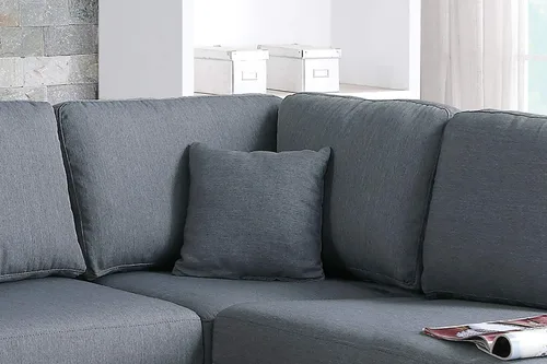 Vista 8 de Poundex Sofás tapizados/seccionales/sillones, gris