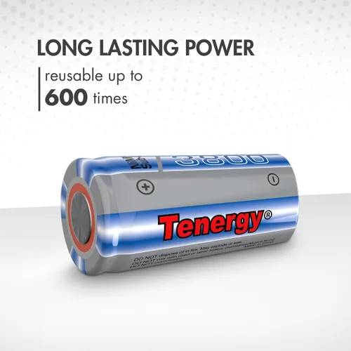 Vista 4 de Tenergy Propel Sub C 3800mAh NiMH Batería recargable
