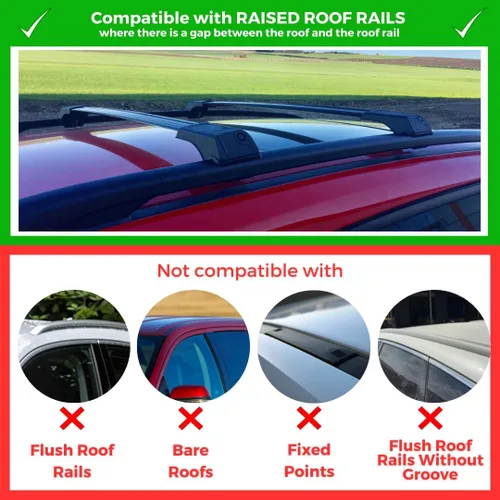 Vista 3 de ERKUL Barras transversales para portaequipajes para Porsche Cayenne 2003-2010 Barras transversales de aluminio con bloqueo antirrobo para el techo
