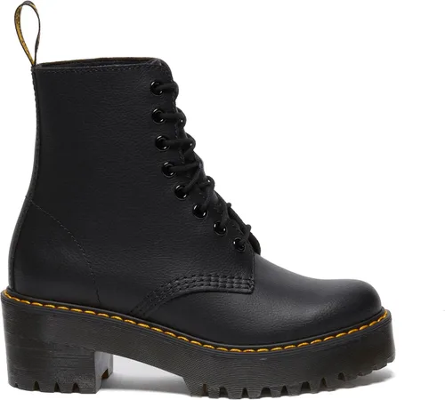 Vista 6 de Dr. Martens Botas con tacón y 8 ojales para mujer, estilo militar