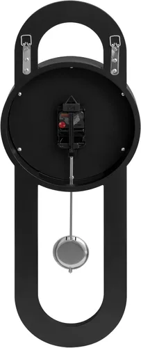 Vista 7 de SHYFOY Reloj de pared decorativo, reloj de péndulo con espejo de 31.5 pulgadas, reloj de pared grande silencioso de lujo con diamante triturado