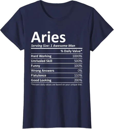 Vista 24 de ARIES Nutrition - Camiseta divertida de regalo con nombre personalizado para cumpleaños, Negro, S
