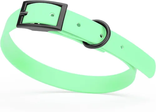 Vista 118 de Dogline Biothane - Collar impermeable para perro con hebilla de liberación rápida, resistente cincha de nailon recubierta con resistente y a prueba