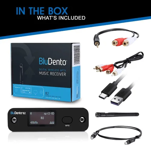 Vista 7 de Receptor de audio Bluetooth de alta fidelidad B2 LDAC aptX HD para estéreo