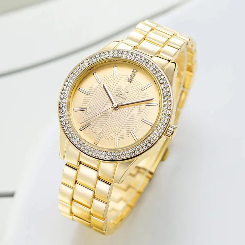 Vista 5 de Reloj de pulsera de cuarzo para mujer, fácil lector, fecha de expansión, reloj de cuarzo para mujer, reloj de pulsera de cuarzo 8126
