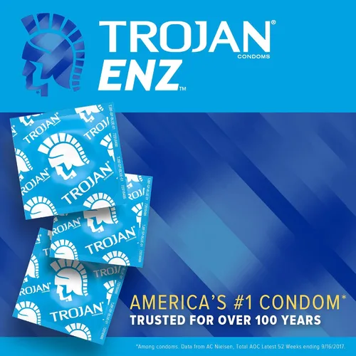 Vista 3 de Trojan Preservativos lubricados ENZ, 3 unidades (paquete de 6)