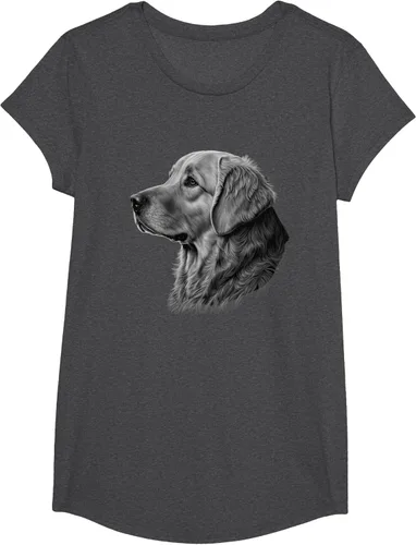 Vista 40 de Camiseta divertida Golden Retriever, Negro