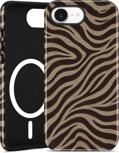 Vista 36 de Jusy Funda magnética Zebra para iPhone XR, color negro