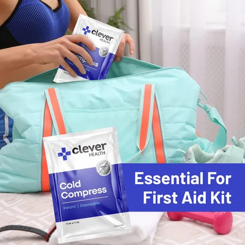 Vista 6 de Paquete frío instantáneo Bolsas de hielo desechables – Terapia de frío – para lesiones, hinchazón, inflamación, distensiones musculares