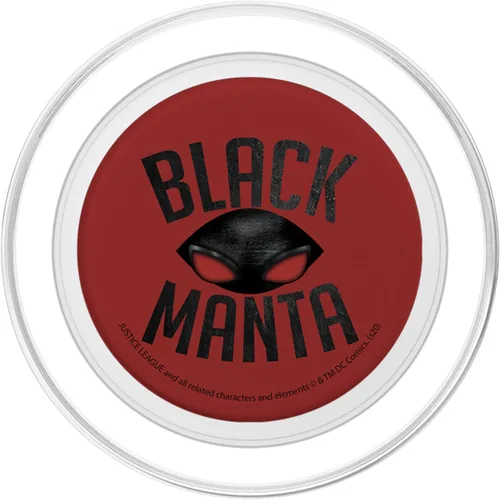 Vista 2 de DC Comics Fan Art Aquaman - Máscara de manta negra PopSockets MagSafe PopGrip para iPhone