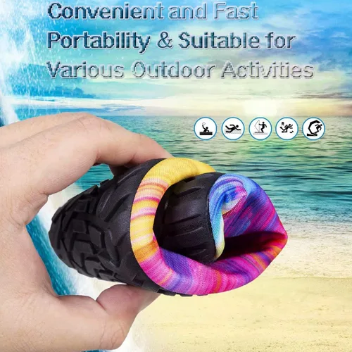 Vista 5 de Yalox - Calzado acuático, de secado rápido, sensación de pies descalzos, para mujer y hombre calcetines acuáticos para exteriores, playa, nadar