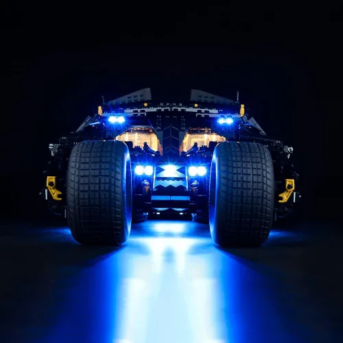 Vista 6 de Kyglaring Kit de iluminación LED solamente – Juego de luces diseñado para Lego DC Batman Batmobile Tumbler 76240 Kit de modelo de construcción – sin