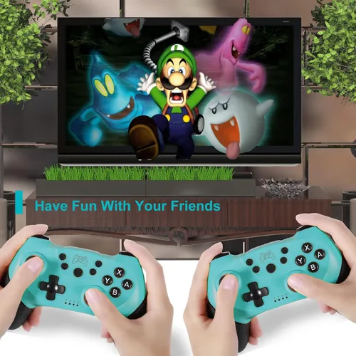 Vista 9 de Sefitopher Controlador de interruptor inalámbrico, controlador profesional compatible con Nintendo Switch, controlador de PC compatible con sensor