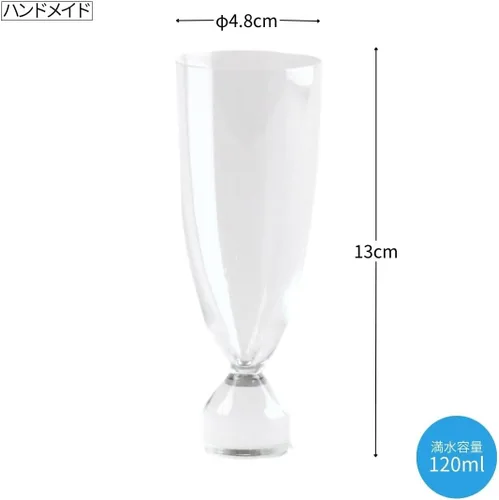 Vista 2 de Vidrio Edo Grata XANA XA-01 Vaso de sake japonés