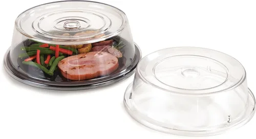 Vista 3 de Carlisle FoodService Products 198907 Cubierta de plástico comercial para placa, 10-3/16" a 10-1/4", transparente