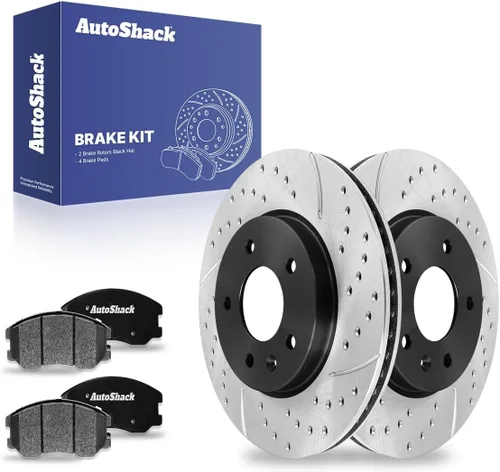 Vista 14 de AutoShack BRK010336134 - Kit de freno delantero de repuesto para Chevrolet Equinox Captiva Sport Saturn Vue Pontiac Torrent FWD con pastillas