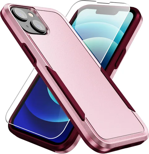 Vista 22 de Funda para iPhone 12 Pro Max, con protector de pantalla, [probada contra caídas de grado militar], resistente, resistente, a prueba de golpes